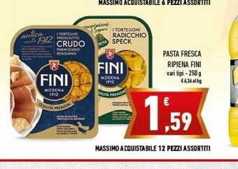 Conad Fini Modena Fini - Tortelloni Gli Autentici Al Prosciutto Crudo 250 G(ml) offerta