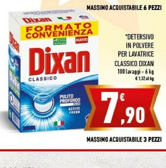 Conad Dixan Detersivo In Polvere Per Lavatrice Classico offerta