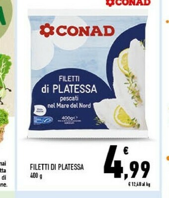 Conad Filetti Di Platessa 400 G offerta