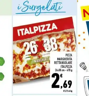 Conad Italpizza Pizza Margherita Rettangolare 26 X 38 Cm 470 G offerta