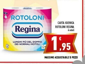 Conad Regina Carta Igienica Rotoloni offerta