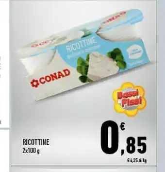Conad Conad Ricottine 2 X 100 G offerta