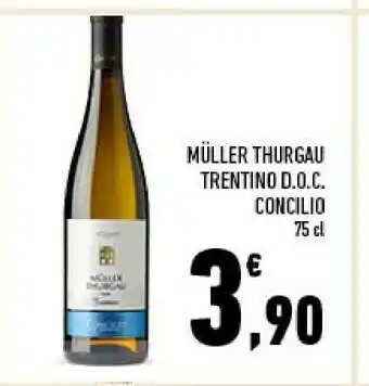 Conad Concilio Muller Thurgau Trentino Doc 75 Cl offerta