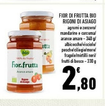Conad Rigoni Di Asiago Fior Di Frutta Frutti Di Bosco Bio 330 G(ml) offerta