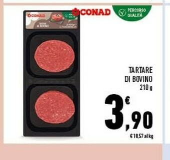 Conad Conad - Tartare Di Bovino 210 G(ml) offerta