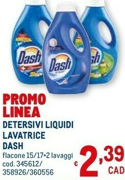 Metro Dash Detersivo lavatrice offerta