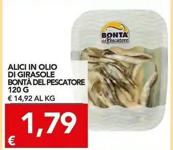 TuoDi Bontà Del Pescatore Alici In Olio Di Girasole offerta