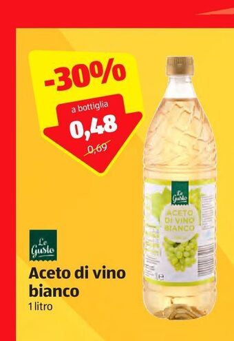 ALDI Aceto di vino bianco offerta