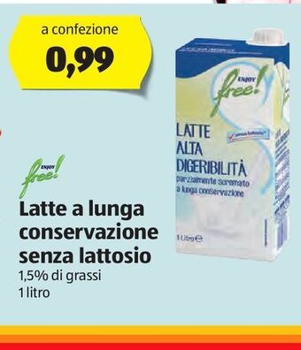 ALDI Latte a lunga conservazione senza lattosio offerta