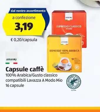 ALDI Capsule di caffè offerta