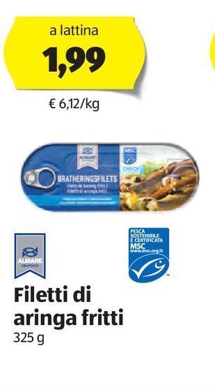 ALDI Filetti di aringa fritti offerta
