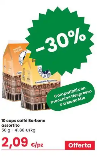 Despar Caffè Borbone 10 Caps Assortito 50 g offerta