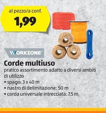 ALDI Corde multiuso offerta