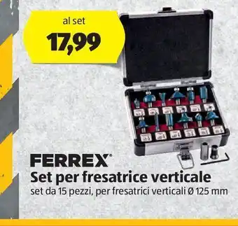 Set per fresatrice verticale