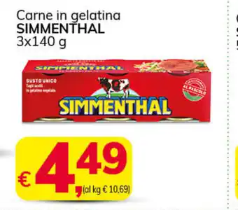 Simmenthal carne in gelatina 3x140g