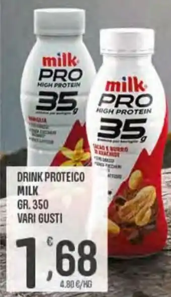 Eurospar Milk Drink Proteico gr. 350 vari gusti offerta