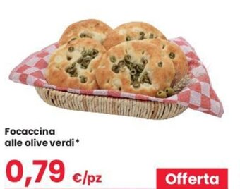 Despar Focaccina Alle Olive Verdi offerta