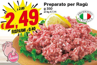 Prix Quality Preparato per Ragù 350g offerta