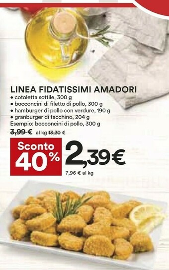 Coop Amadori Bocconcini Di Pollo 300 G(ml) offerta