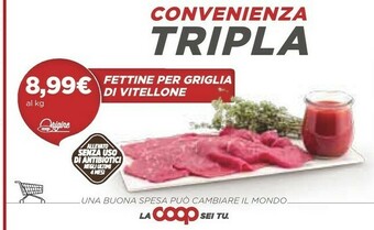Coop Coop Fettine Per Griglia Di Vitellone offerta