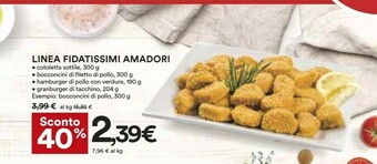 Coop Amadori Bocconcini Di Pollo 300 G(ml) offerta