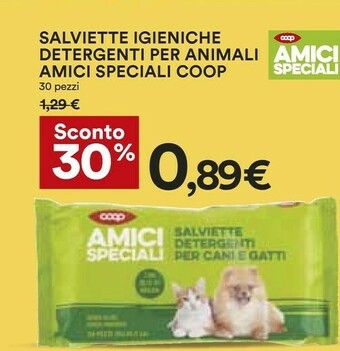 Coop Coop Salviette Igieniche Detergenti Per Animali Amici Speciali offerta