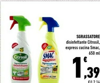 Conad Citrosil Sgrassatore Disinfettante offerta