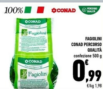 Conad Conad Fagiolini Percorso Qualita offerta