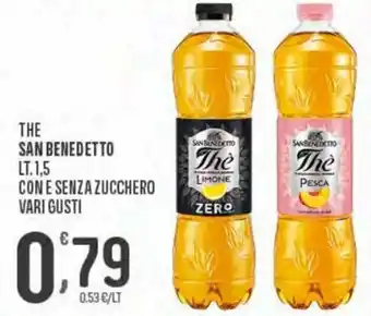 Eurospar San Benedetto The lt. 1,5 con e Senza Zucchero vari gusti offerta