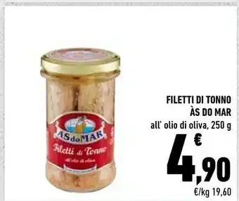 Conad Asdomar ASdoMAR - Filetti Di Tonno All'Olio Di Oliva 250 G(ml) offerta
