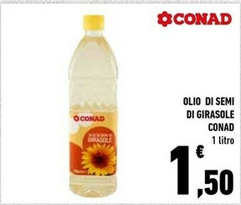 Conad Conad - Olio Di Girasole 1000 G(ml) offerta