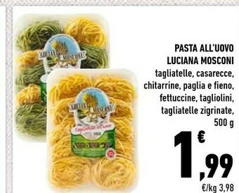 Conad Luciana mosconi Luciana Mosconi - Caserecce All'Uovo 500 G(ml) offerta