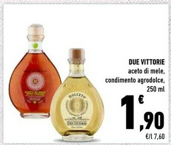 Due Vittorie Aceto Di Mele/ Condimento Agrodolce