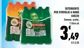 Conad Svelto Detergente Per Stoviglia A Mano Limone/ Aceto offerta