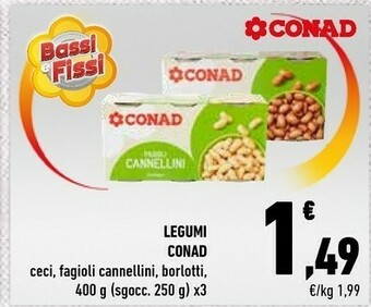 Conad Conad - Fagioli Borlotti offerta