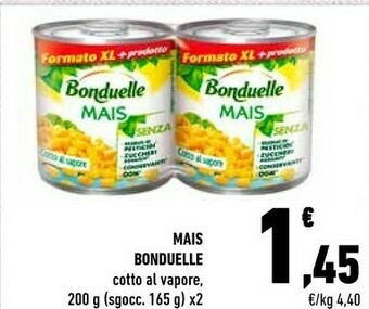 Conad Bonduelle - Mais Cotto Al Vapore offerta