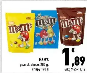 Conad M&M's M&M's - Peanut 200 G(ml) offerta