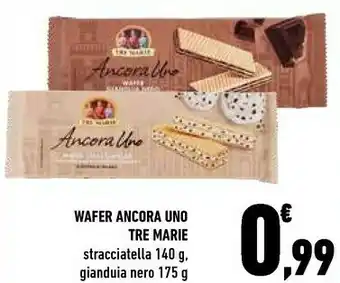 Conad Tre Marie - Ancora Uno Wafer Gianduia Nero 175 G(ml) offerta