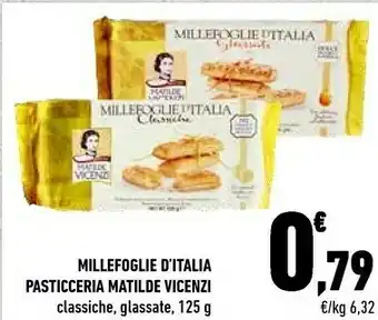 Conad Matilde Vicenzi - Millefoglie D'Italia Glassate 125 G(ml) offerta