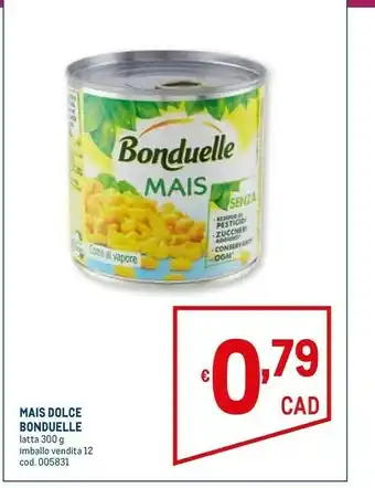 Metro Bonduelle Mais offerta