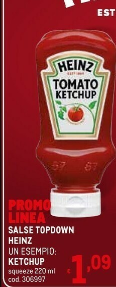 Metro Heinz Ketchup offerta
