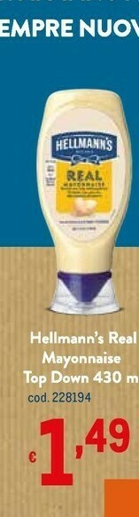 Metro Hellmann's Maionese offerta