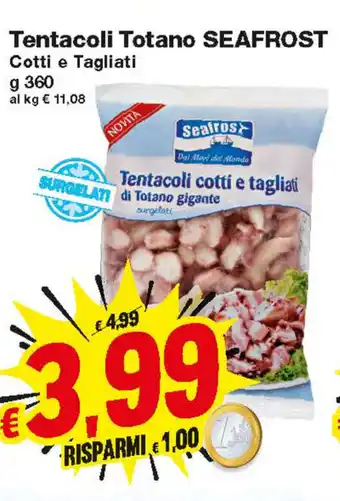 Prix Quality Seafrost Tentacoli Totano 360g offerta