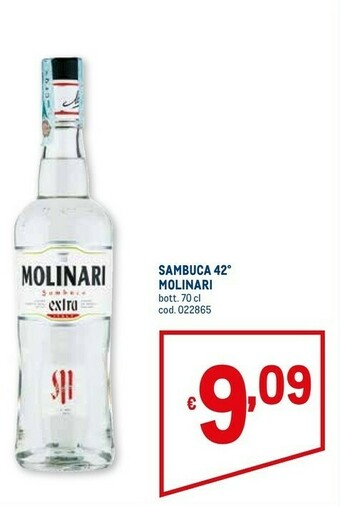 Metro Molinari Sambuca offerta
