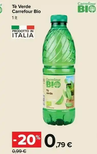 Carrefour Carrefour Te Verde Bio 1 Lt offerta