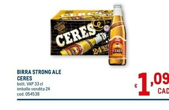 Metro Ceres Birra offerta