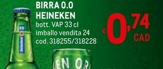 Metro Heineken Birra offerta