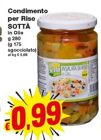 Prix Quality Sottà Condimento per Riso 280g offerta