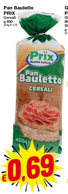 Prix Quality Prix Pan Bauletto 400g offerta