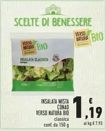 Conad City Conad Verso Natura Bio Insalata Mista offerta
